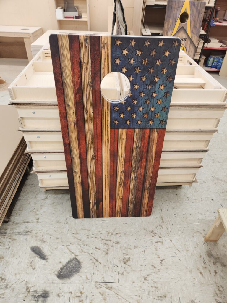 Cornhole Board Laid Back Lumber