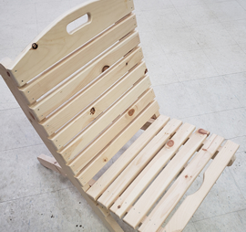 Wooden Chair Laid Back Lumber